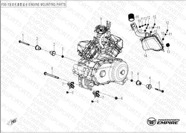 F00-1 — ENGINE MOUNTING PARTS