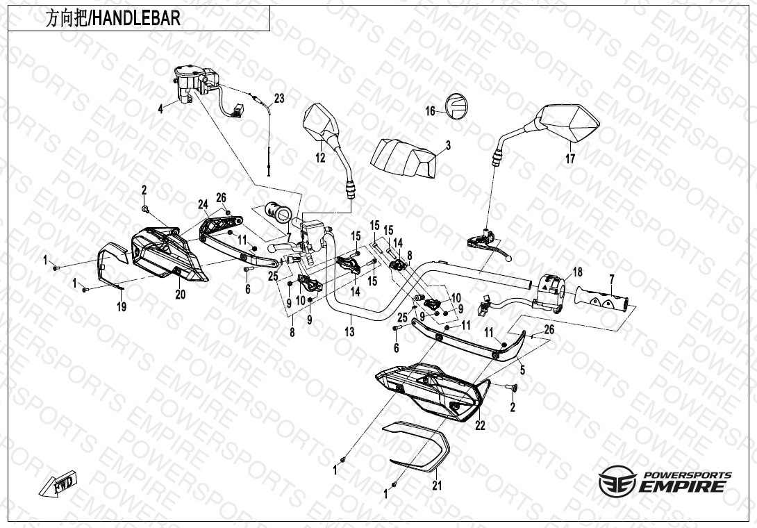 F10-1-B-V4 — HANDLEBAR(NA)