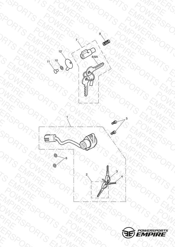 Ignition Switch & Steering Lock 435934 > - See Tech News 118