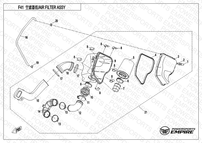 F41 — AIR FILTER ASSY