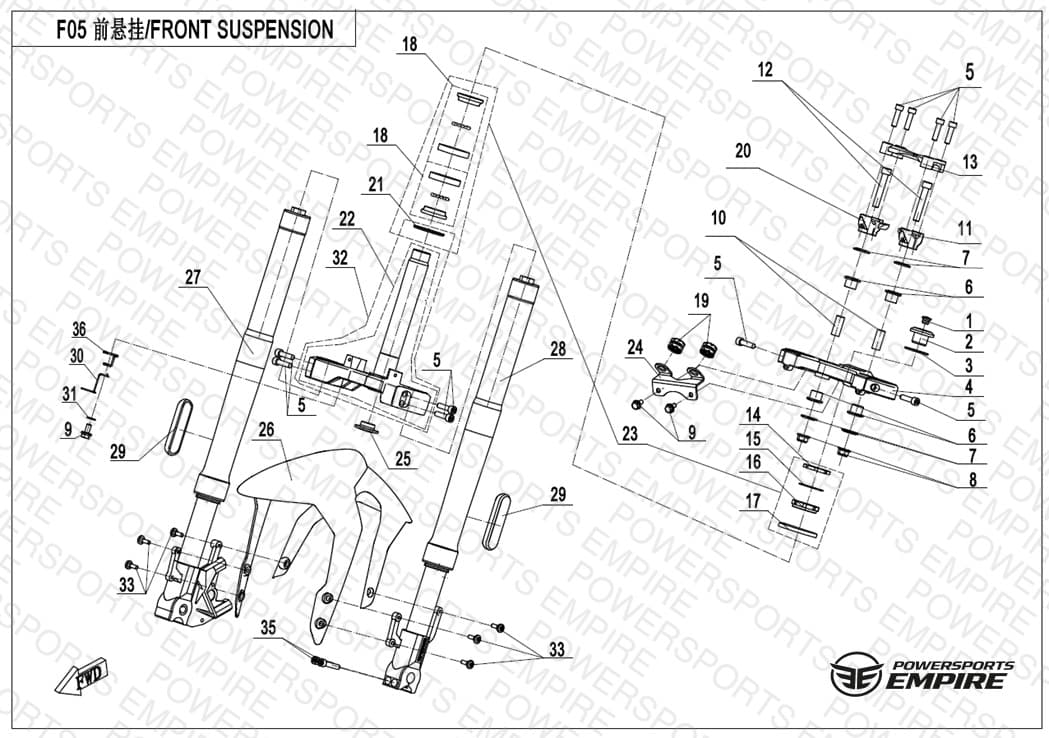 F05 — FRONT SUSPENSION