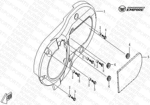 E06-1 — LEFT SIDE COVER ASSY
