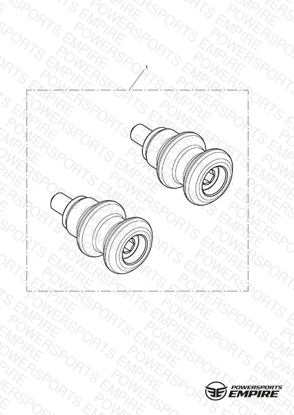 Paddock Stand Bobbin Kit, Black