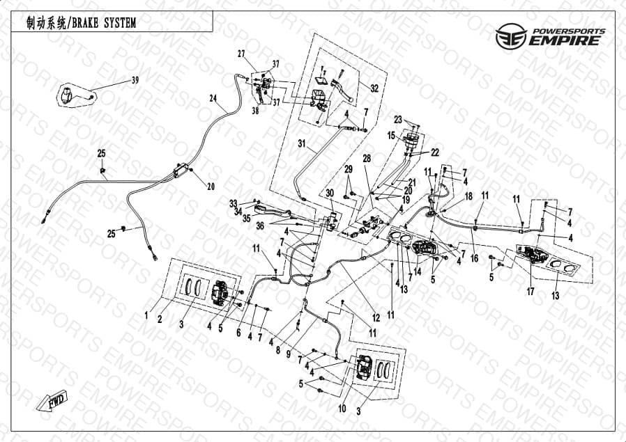 F08-B — BRAKE SYSTEM-RH,PARKING