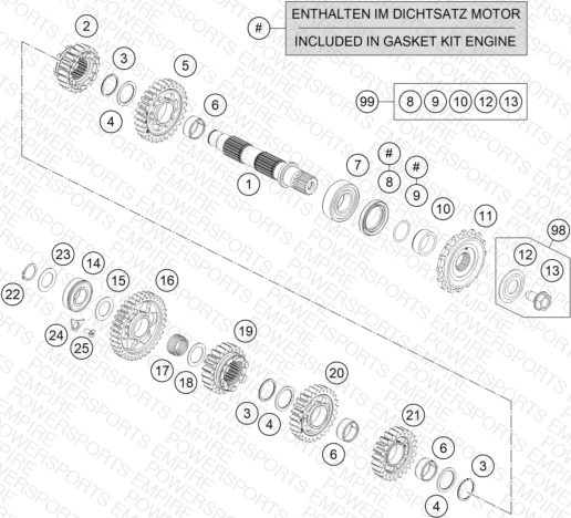 TRANSMISSION II - COUNTERSHAFT