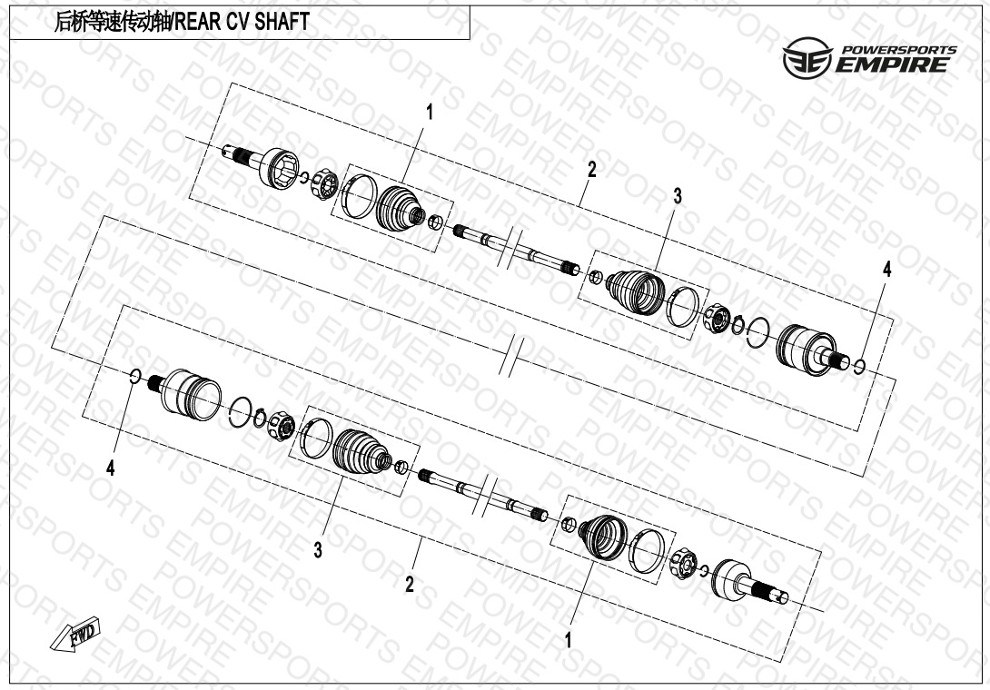F28 — REAR CV SHAFT