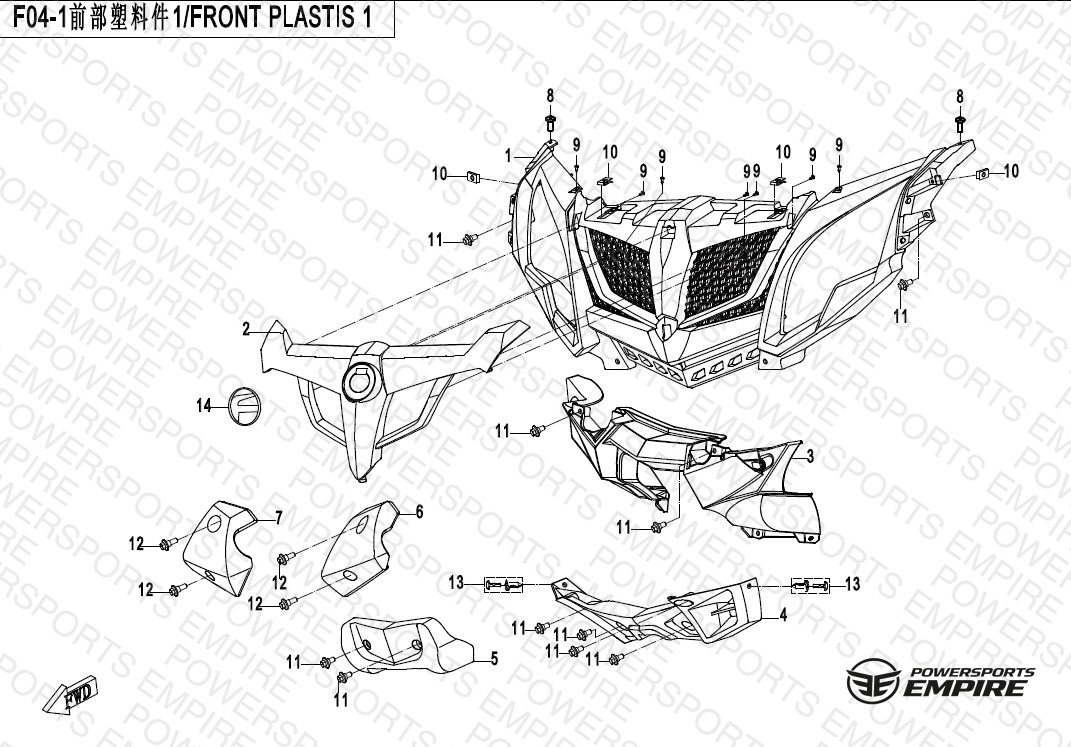 F04-1 — FRONT PLASTICS-1