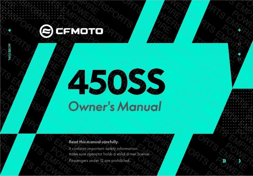 F38 — OWNERS MANUAL