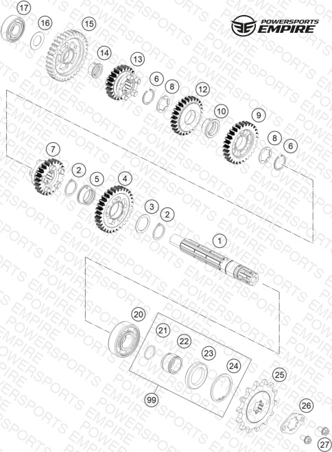 TRANSMISSION II - COUNTERSHAFT