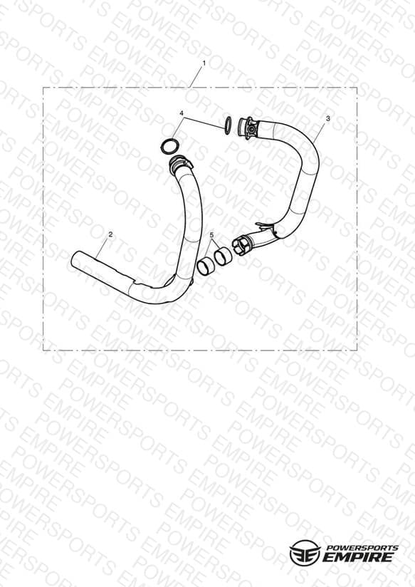 Exhaust Header Pair, Brushed