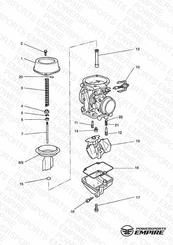 Carburettor Parts Carburettor assembly 1240197-T0301