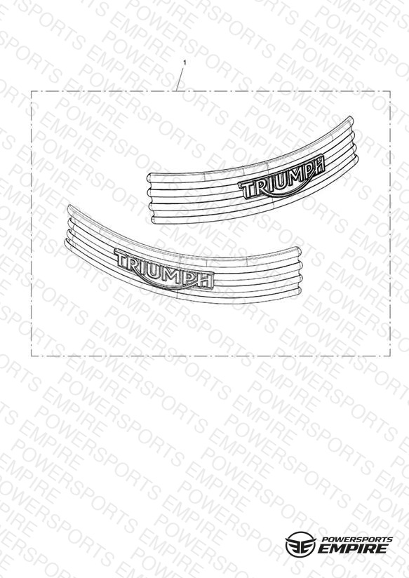 Tank Badge, Bar, Black, Kit