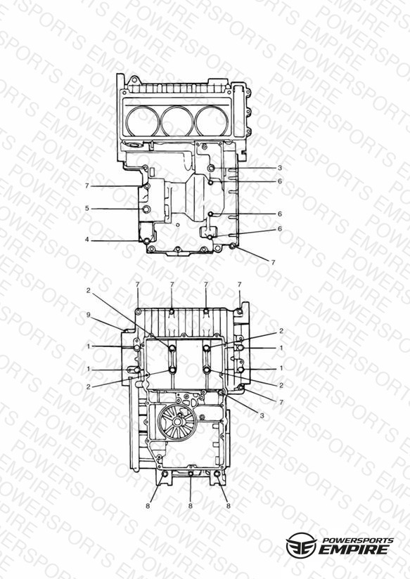 Crankcase Fixings 3 Cylinder