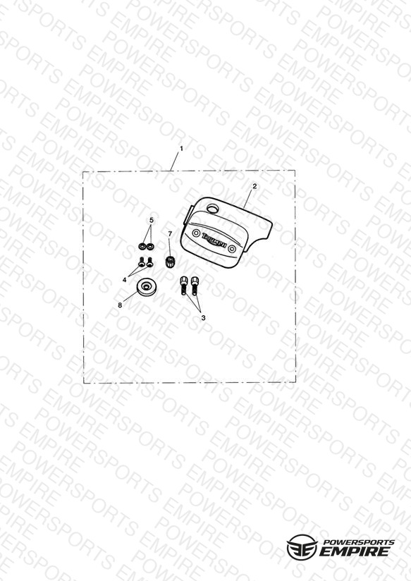 M/Cyl Cover Kit, Chrome
