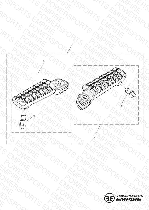 Front Footrest, Pair