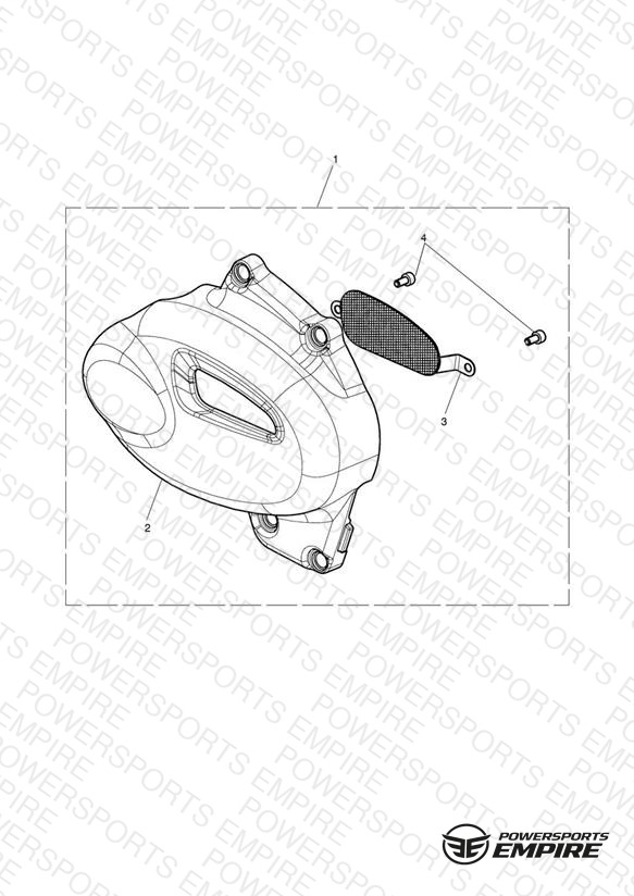 Sprocket Cover Kit, Brushed