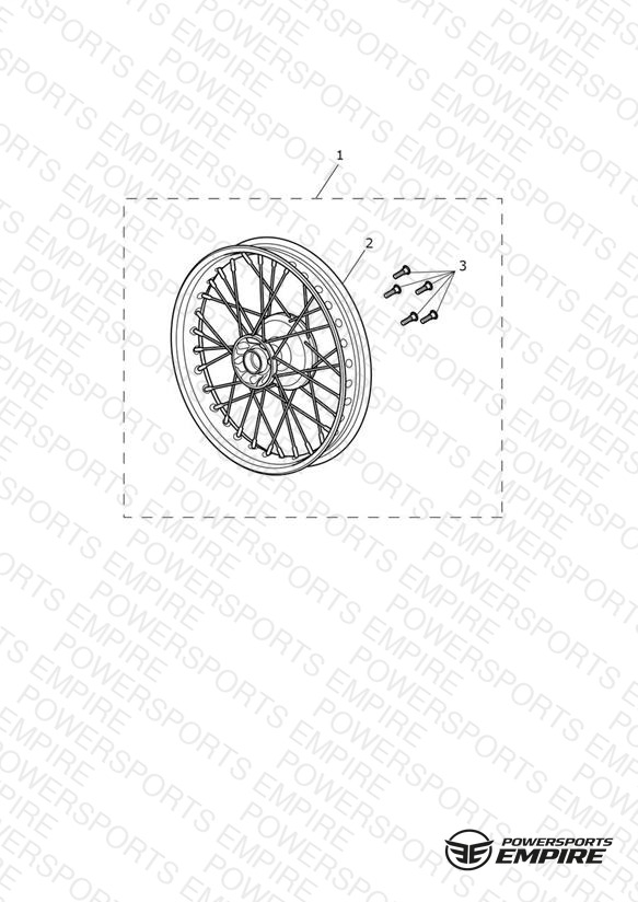 Front Wheel Kit, Chrome