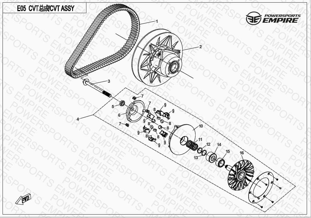 E05-A — CVT ASSY