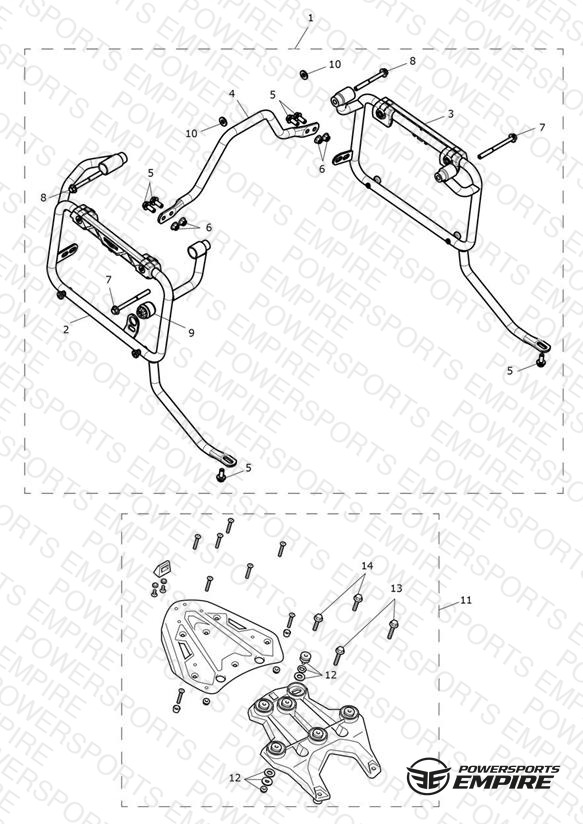 Luggage Mounting System - BR Only AV3319 >