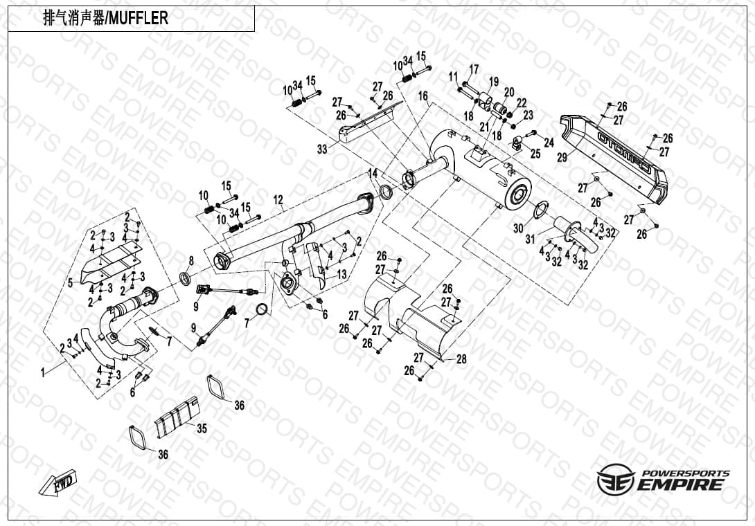 F02-1-B-V4 — MUFFLER(NA)
