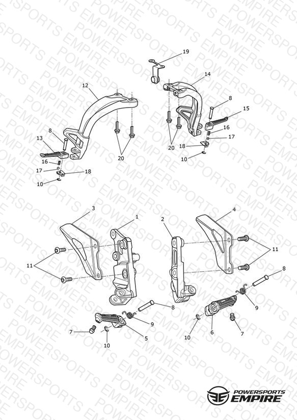 Footrests & Mountings