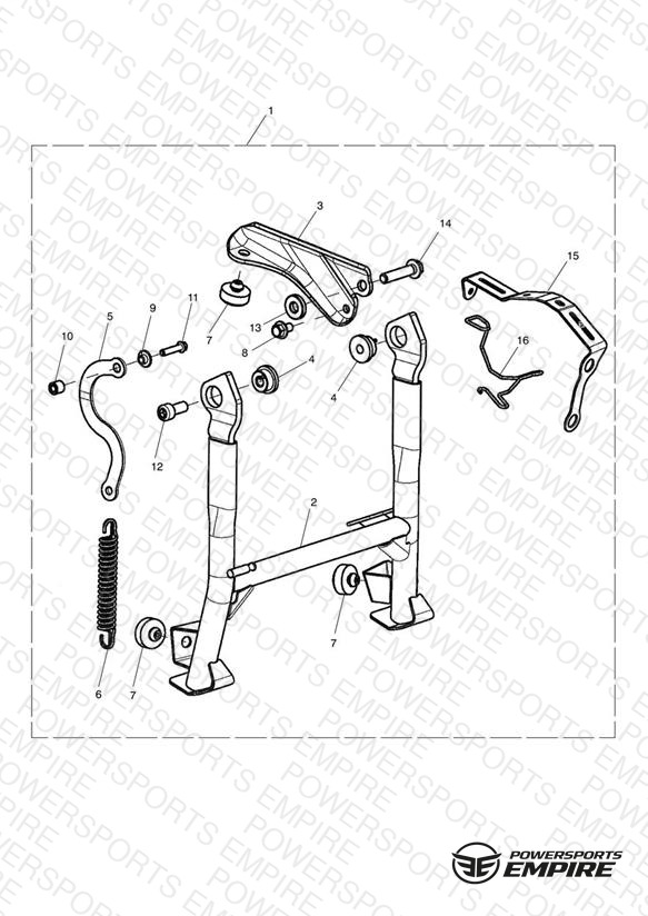Centrestand Kit, Evap > 519108