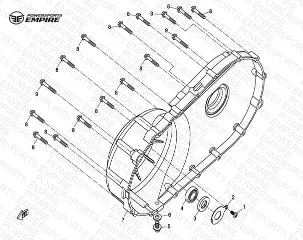 E05 — CVT COVER ASSY