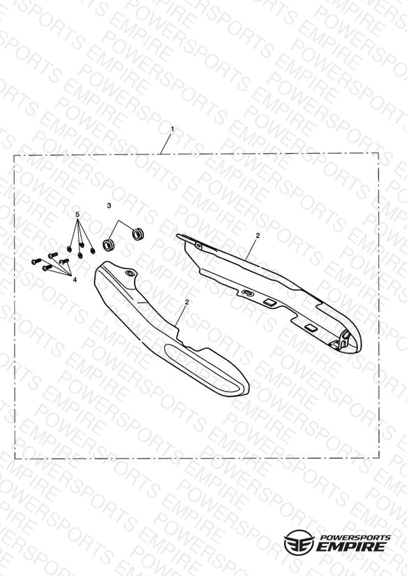 Swingarm Cover Kit, Chrome