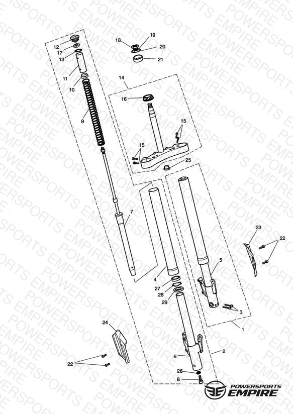 Front Forks & Yokes - Rocket III & Classic Only