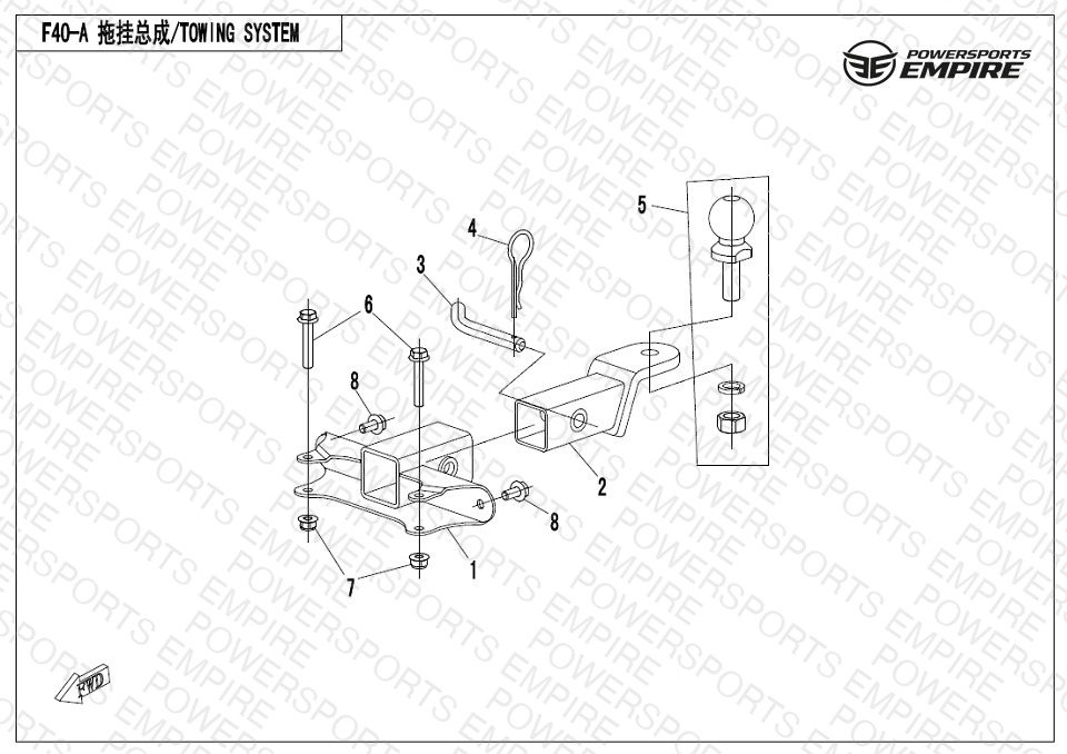 F40-A — TOWING SYSTEM(RECEIVER TYPE)