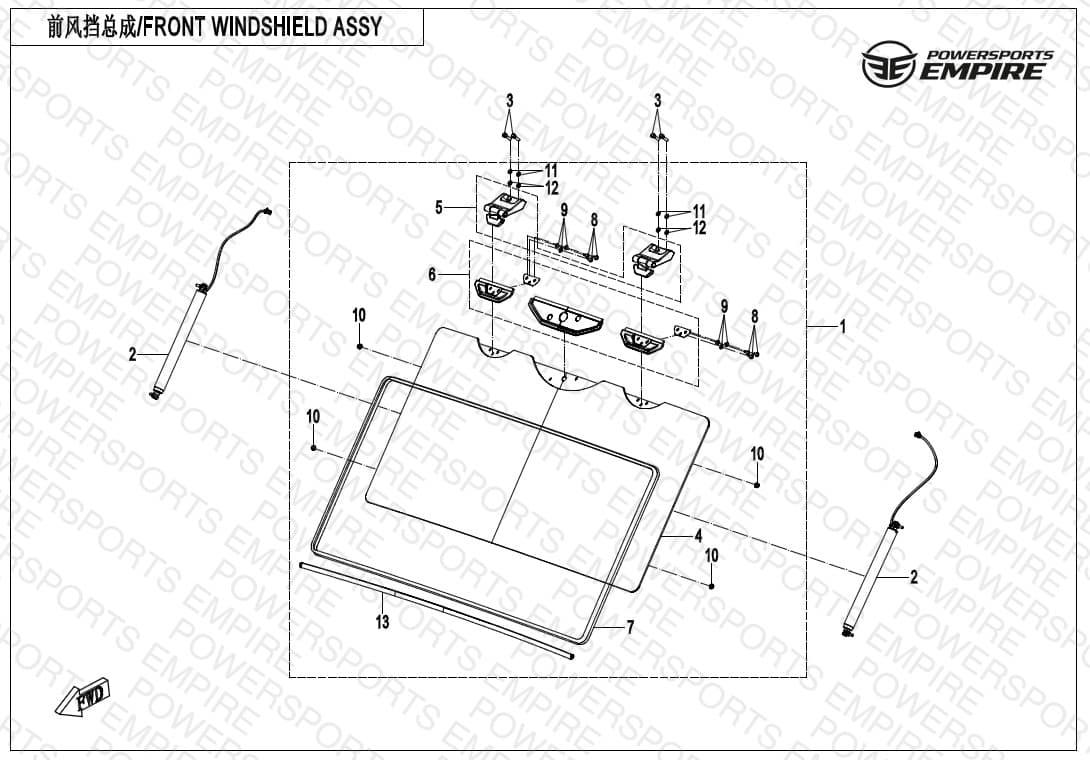 F80-1-V2 — FRONT WINDSHIELD ASSY