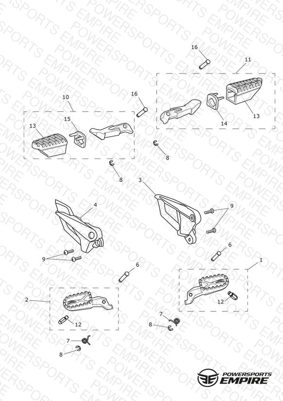 Footrests & Mountings