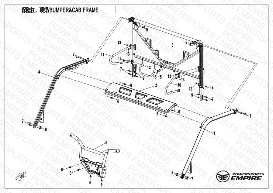 F23 — BUMPER & CAB FRAME