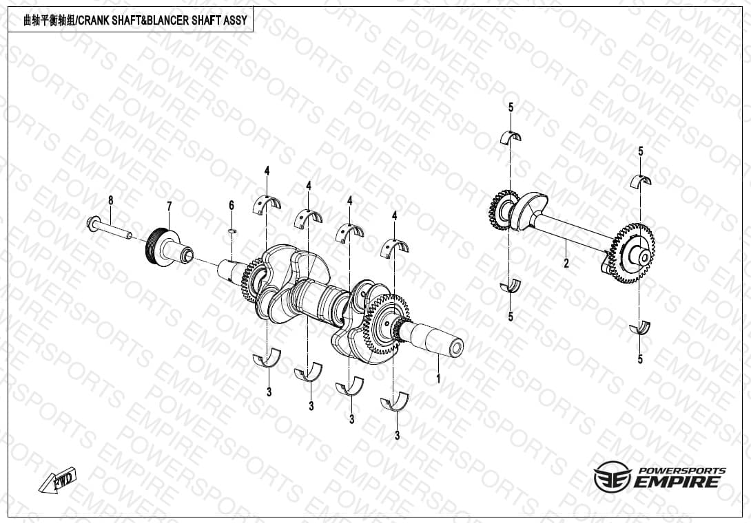 E04-2-B — CRANK SHAFT & BALANCE SHAFT