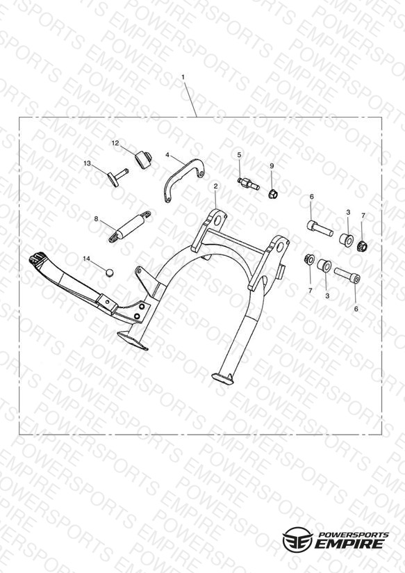 Centre Stand Kit - Non EVAP Only