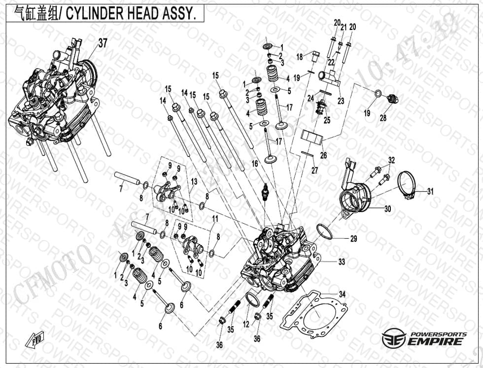 E02-2-B — CYLINDER HEAD ASSY.