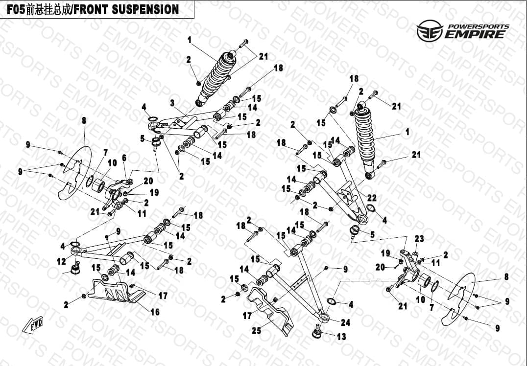 F05 — FRONT SUSPENSION