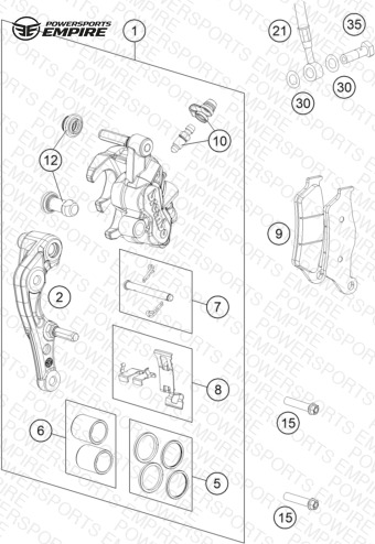 FRONT BRAKE CALIPER
