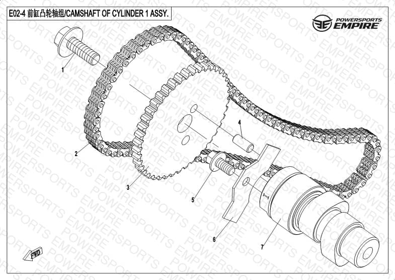E02-4 — CAMSHAFT OF CYLINDER 1 ASSY.
