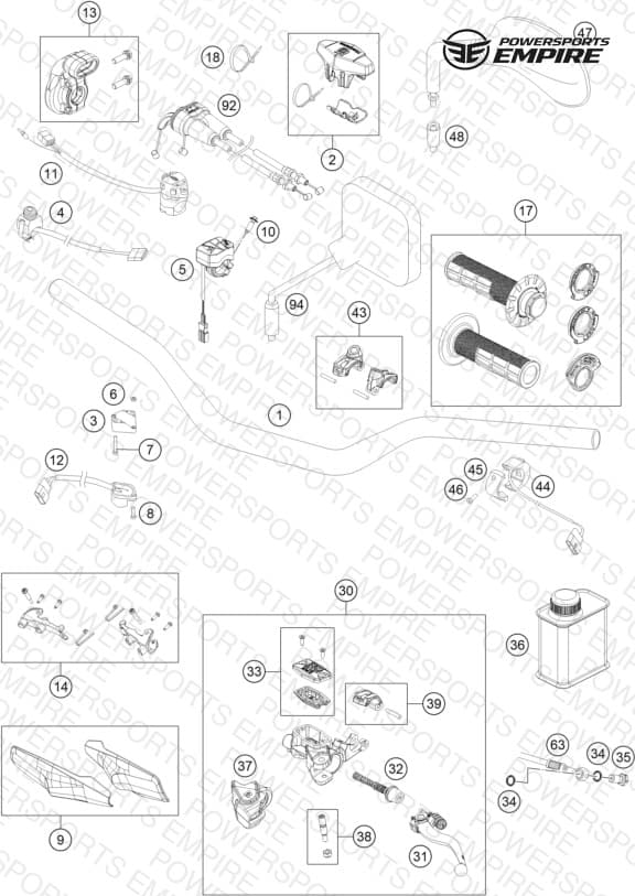 HANDLEBAR, CONTROLS