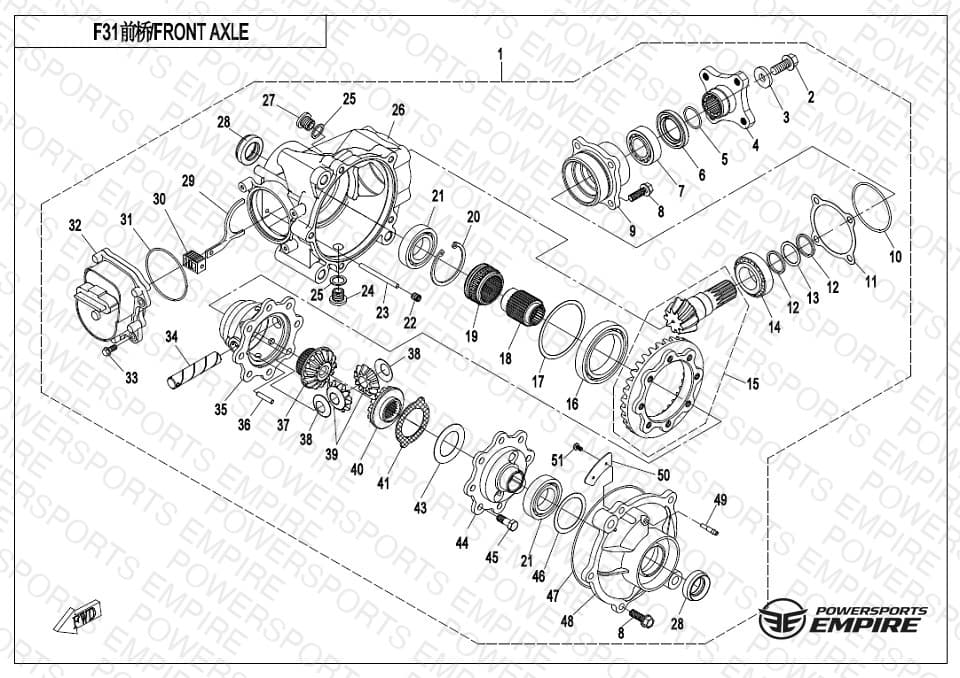 F31 — FRONT DIFFERENTIAL