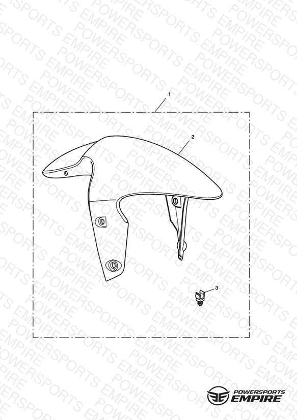 Front Mudguard Kit, Carbon