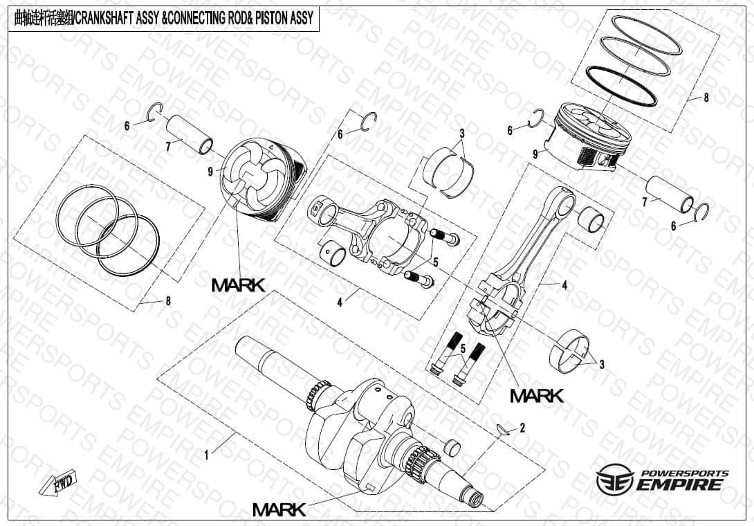 E04 — CRANKSHAFT&CONNECTING ROD&PISTON ASSY