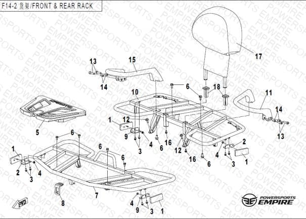 F14-2 — FRONT & REAR RACK