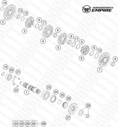 TRANSMISSION II - COUNTERSHAFT