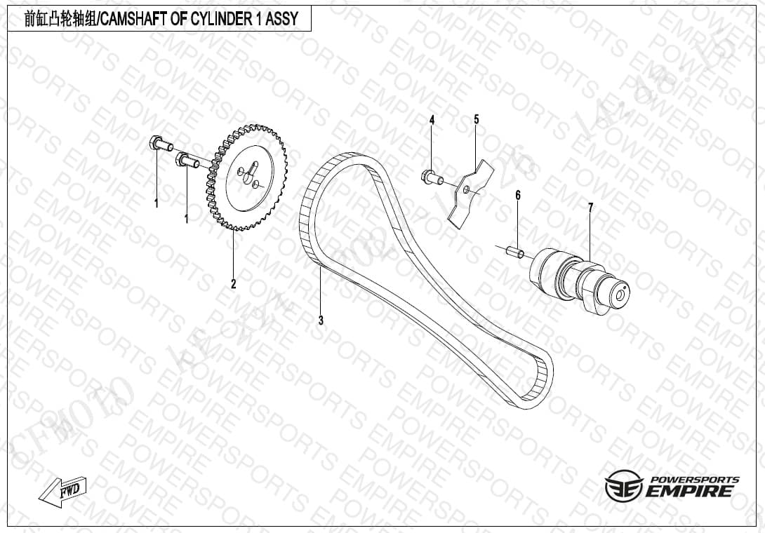 E02-4 — CAMSHAFT OF CYLINDER 1 ASSY