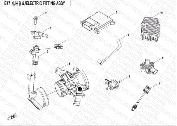 E17 — ELECTRIC FITTING ASSY