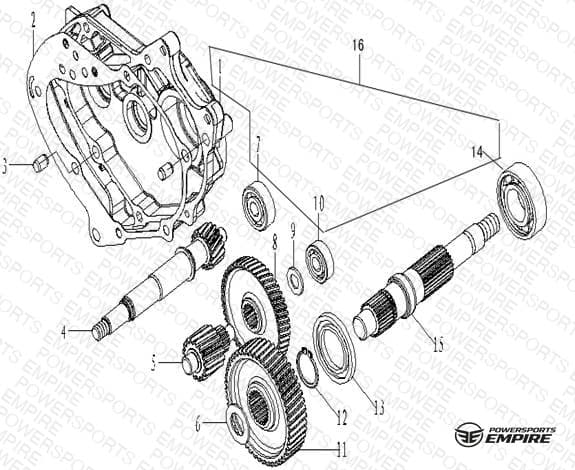 E13 — GEAR REDUCTION ASSY