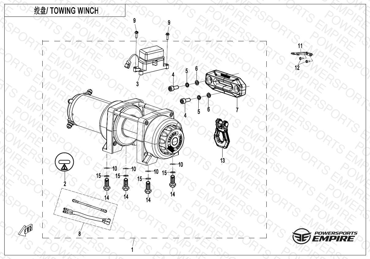 F15-2-B — TOWING WINCH(WITHOUT WINCH CONTROL SWITCH)