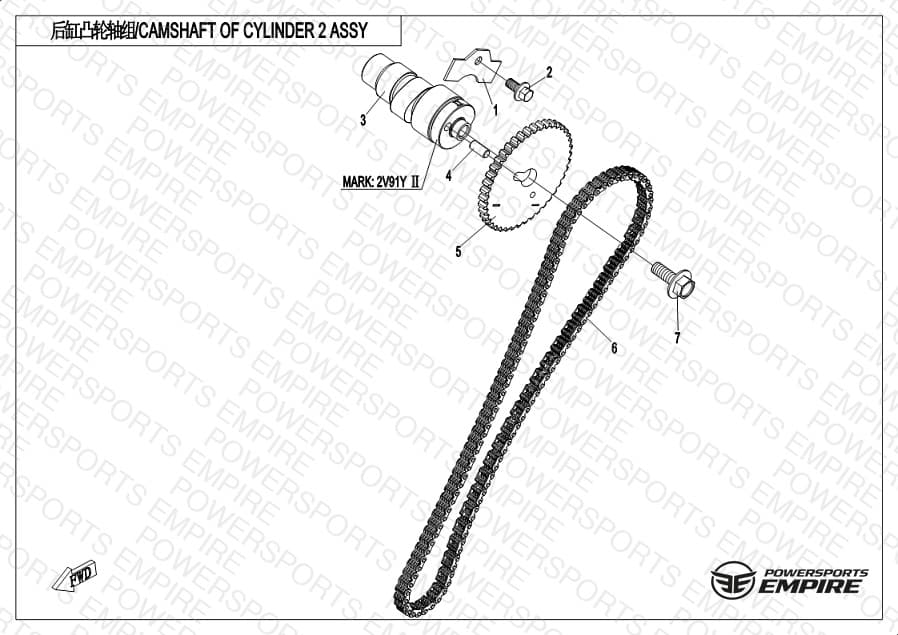 E02-7 — CAMSHAFT OF CYLINDER 2 ASSY
